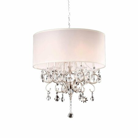 YHIOR 21 in. Crystal Silver Chandelier YH666800